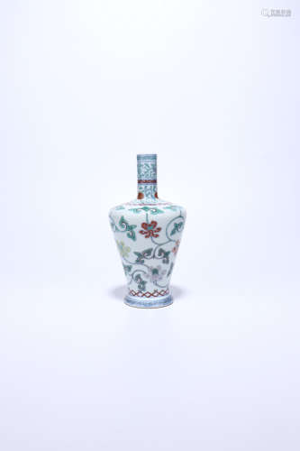 chinese blue and white doucai porcelain vase