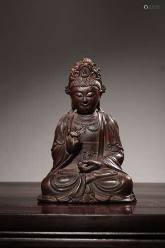 chinese eaglewood figure of guanyin