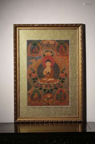 chinese thangka of buddha