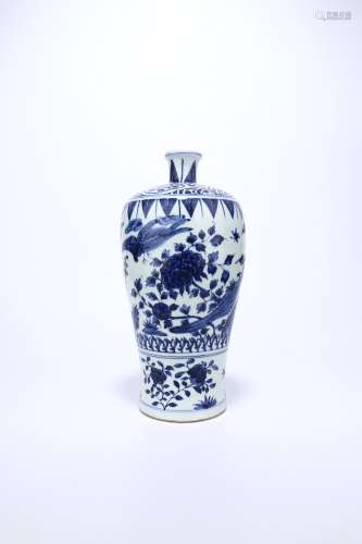 chinese blue and white porcelain meiping