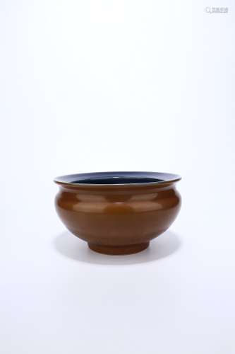 chinese cafe-au-lait glazed porcelain washer