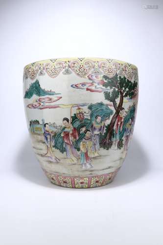 chinese famille rose porcelain jar