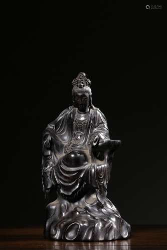 chinese red sandalwood guanyin ornament