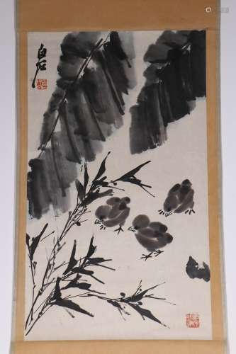 chinese painting by qi baishi