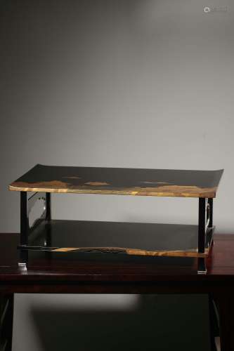 oversea backflow chinese wood double-layer table