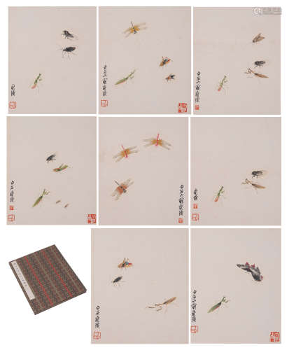 A CHINESE PAINTING ALBUM OF INSECTS