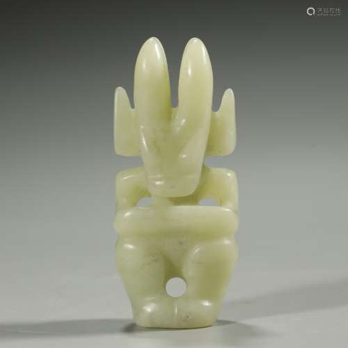 ANCIENT CHINESE JADE CARVED 