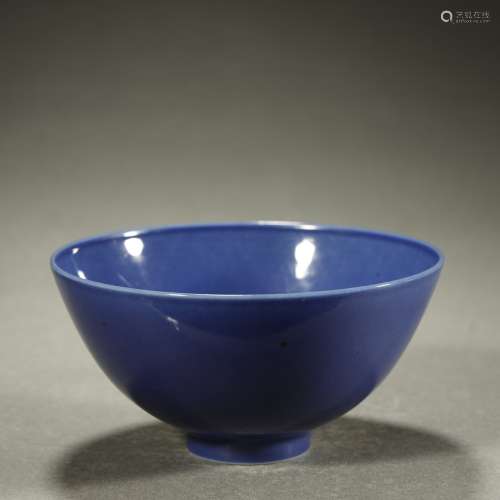 ANCIENT CHINESE,BLUE-GLAZED BOWL