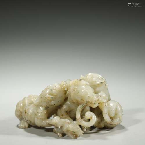 ANCIENT CHINESE,JADE MYTHICAL BEAST