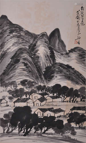 娄师白 山水 纸本镜心