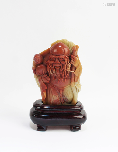 Chinese Carved Soapstone Ornament