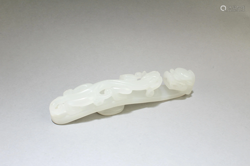 Chinese Carved Jade Belt Hook