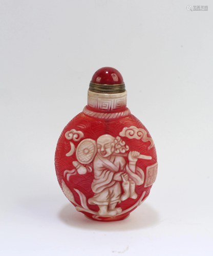 Chinese Peking Glass Snuff Bottle