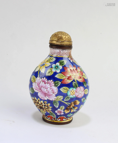 Chinese Enamel Snuff Bottle