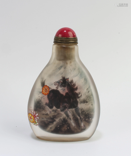 Chinese Peking Glass Snuff Bottle