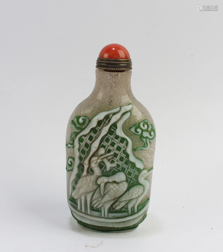 Chinese Peking Glass Snuff Bottle