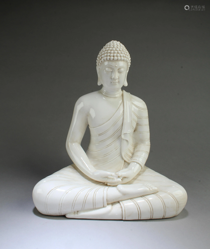 Chinese Blanc De Chine Buddha Statue