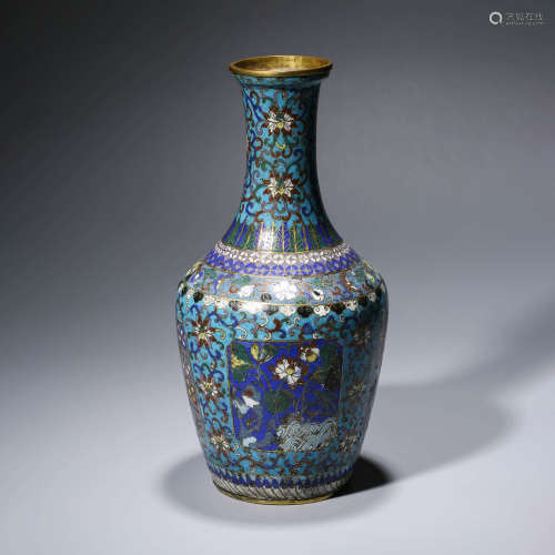 A Bronze Cloisonne Enamel Vase