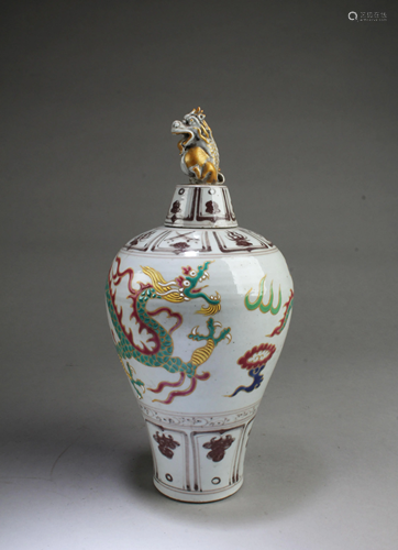 Chinese Porcelain Meiping Vase