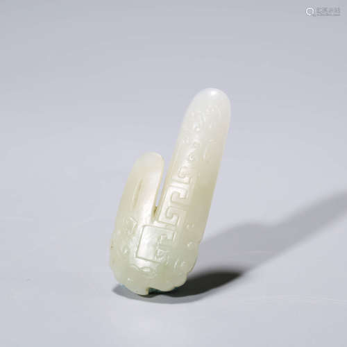 A White Jade Carved Ornament