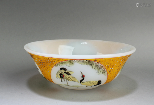 Chinese Peking Glass Bowl