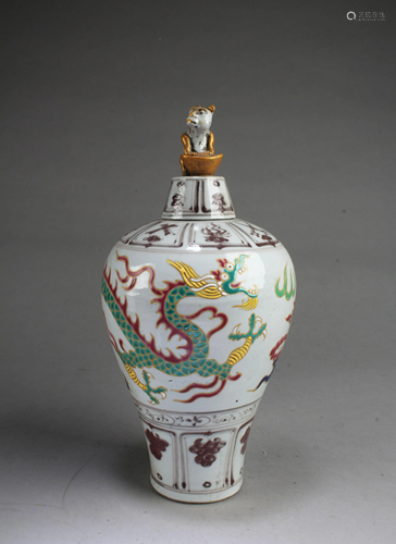 Chinese Porcelain Meiping Vase