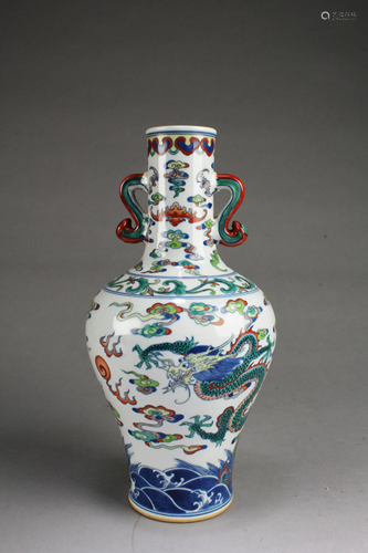 Chinese Doucai Porcelain Vase