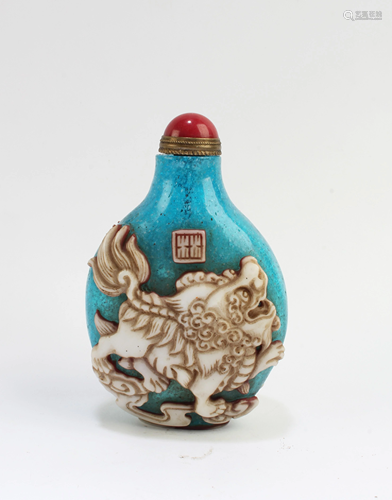 Chinese Peking Glass Snuff Bottle