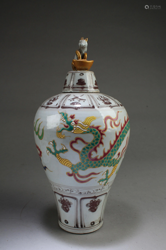 Chinese Porcelain Meiping Vase