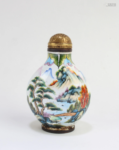 Chinese Enamel Snuff Bottle