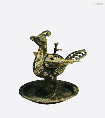 A Bronze Mythical Beast Incense Burner