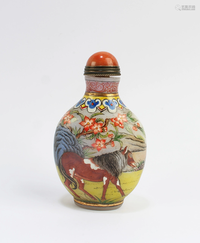 Chinese Peking Glass Snuff Bottle