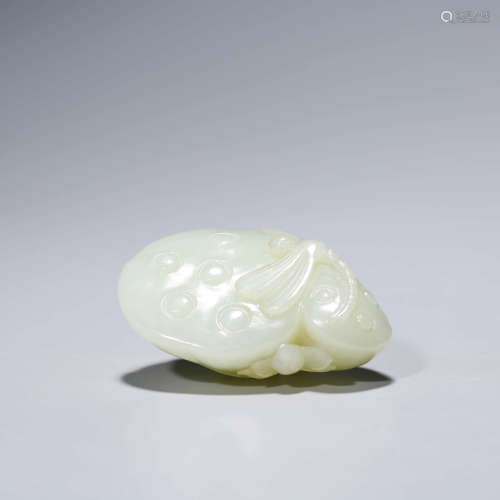A White Jade Lotus Ornament