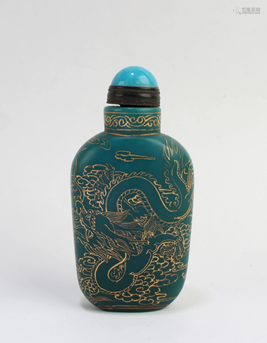 Chinese Peking Glass Snuff Bottle