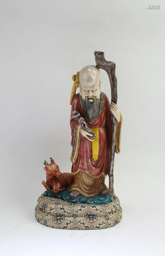 Chinese Soapstone Carved Statue