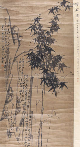 A Chinese Bamboo Painting, Zheng Banqiao Mark
