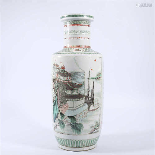 Pastel bottle in Qing Dynasty