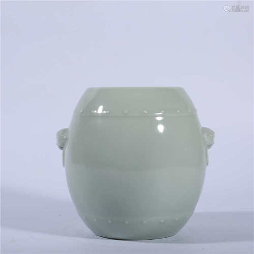 Qing Daoguang green glazed pot