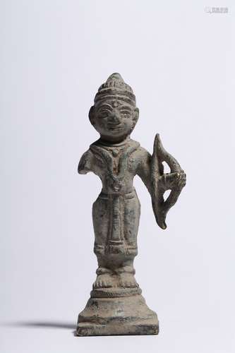 ARCHAIC BRONZE CAST 'BODHISATTVA' STANDING FIGURE