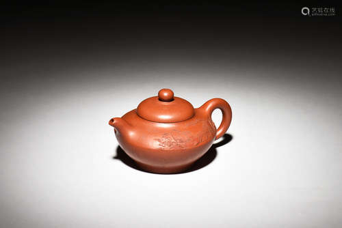 YIXING ZISHA COMPRESSED TEAPOT