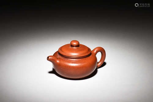 YIXING ZISHA 'ORANGE PEEL' TEAPOT