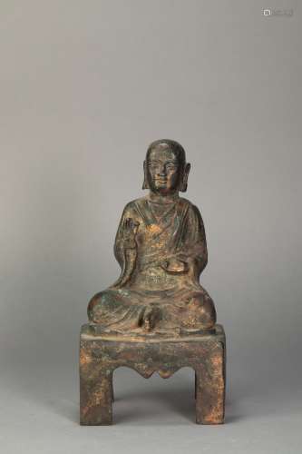 A Chinese Bronze Figure of Buddha