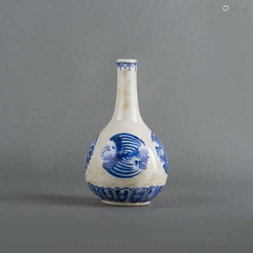 A BLUE AND WHITE 'PHOENIX MEDALLION' VASE, WITH CHENGHUA MARK