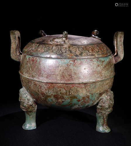 CHINESE BRONZE CONTIANNER