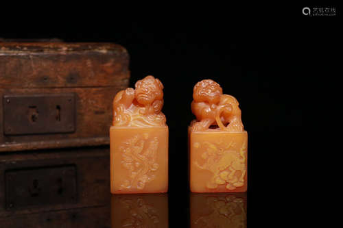 QIBAISHI MARK, CHINESE SOAPSTONE SEAL