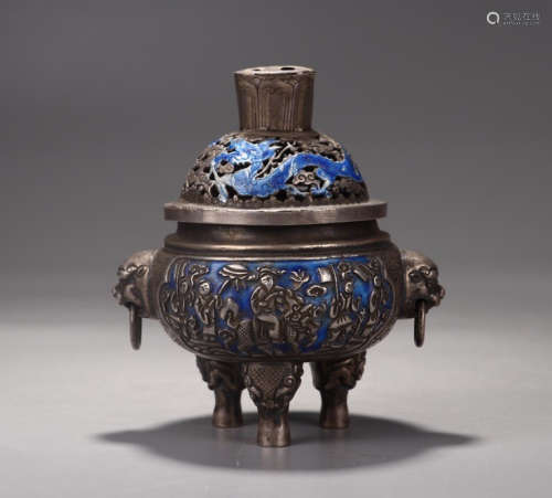 CHINESE SILVER CENSER