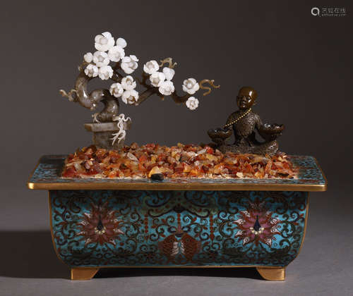 CHINESE CLOISONNIE BASIN