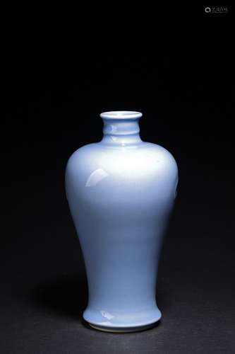 A CHINESE SKY BLUE GLAZED VASE