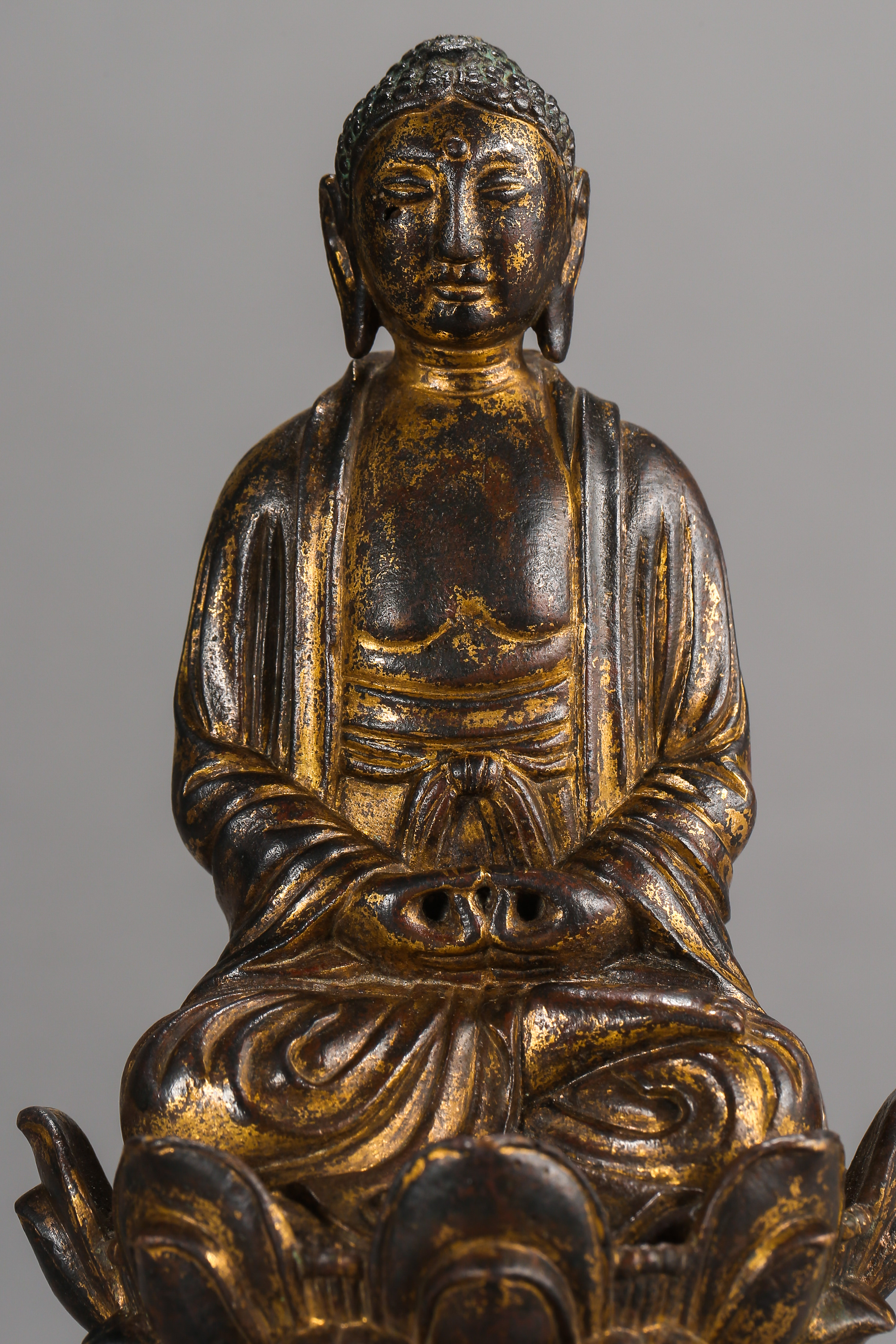 liao dynasty, chinese bronze gilt buddha statues