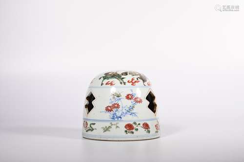 CHINESE FAMILLE ROSE PORCELAIN CENSER, MARKED